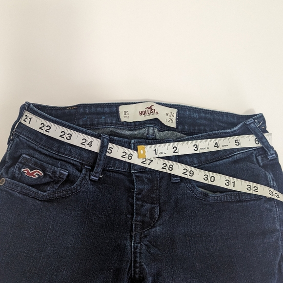 Hollister Co. Junior's or Women's Skinny Jeans Dark Wash Size 0 Short W24 L29 - Picture 4 of 10